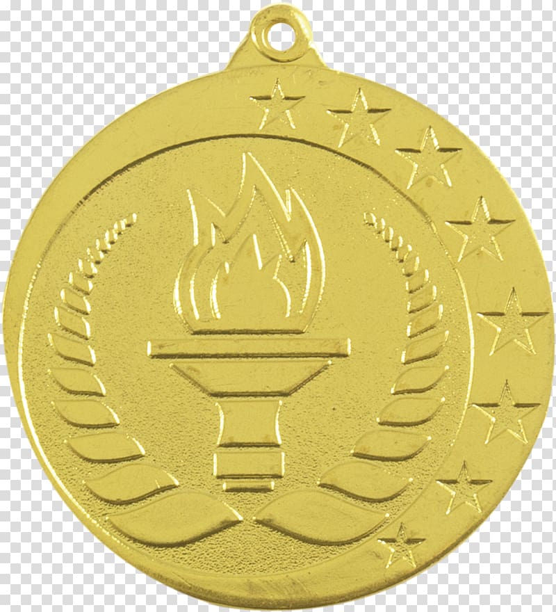 Gold Medal Relief Trophy Allegory, gold transparent background PNG clipart