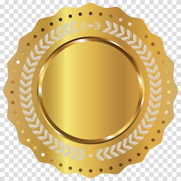 Seal Gold Badge , Gold Seal transparent background PNG clipart