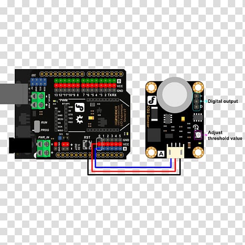 Arduino Sensor Analog signal Carbon dioxide Voltage, others transparent background PNG clipart