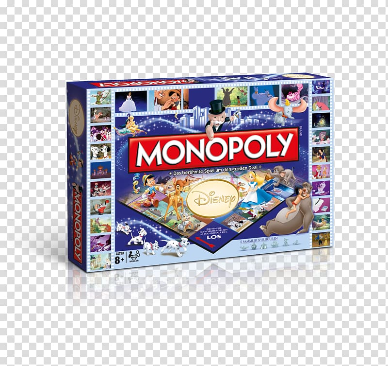 Monopoly Junior Monopoly Deal The Walt Disney Company Board game, disney classic transparent background PNG clipart