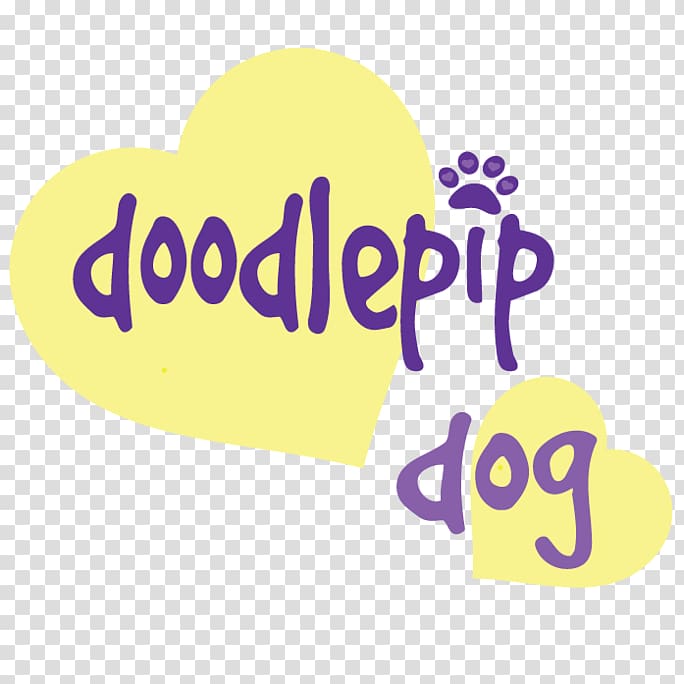 Goldendoodle Paw Logo Pet Brand, Square Sticker transparent background PNG clipart