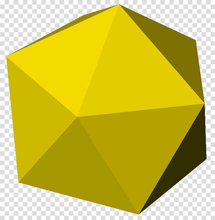 Polyhedron Nonagon Three-dimensional space Icosahedron Triangle, rupee transparent background PNG clipart