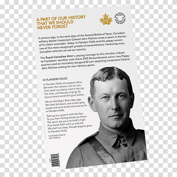 John McCrae In Flanders Fields Remembrance poppy Armistice Day, poppy field transparent background PNG clipart