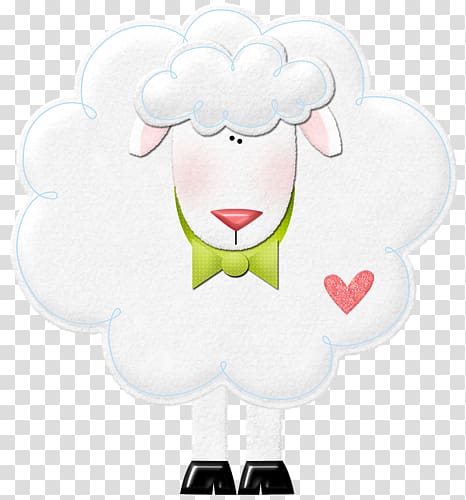 hand-painted sheep transparent background PNG clipart