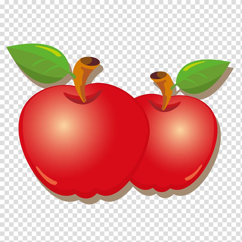 Apple Barbados Cherry Auglis, Red apple transparent background PNG clipart