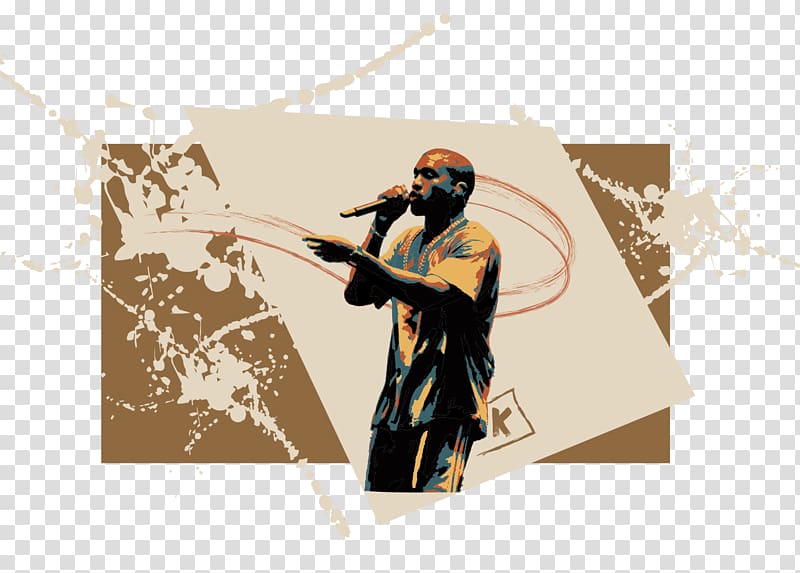 Animated cartoon Poster, kanye west head transparent background PNG clipart