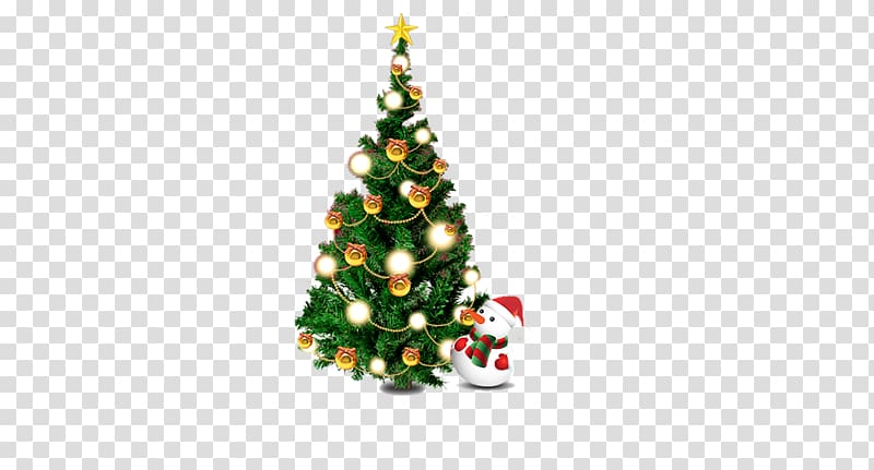 Christmas tree Santa Claus Christmas ornament, Snowman Christmas Tree transparent background PNG clipart