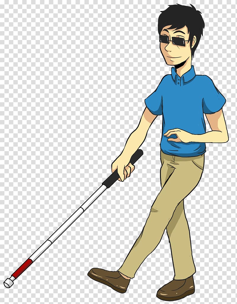 Visual impairment White cane , Blind Cane transparent background PNG clipart