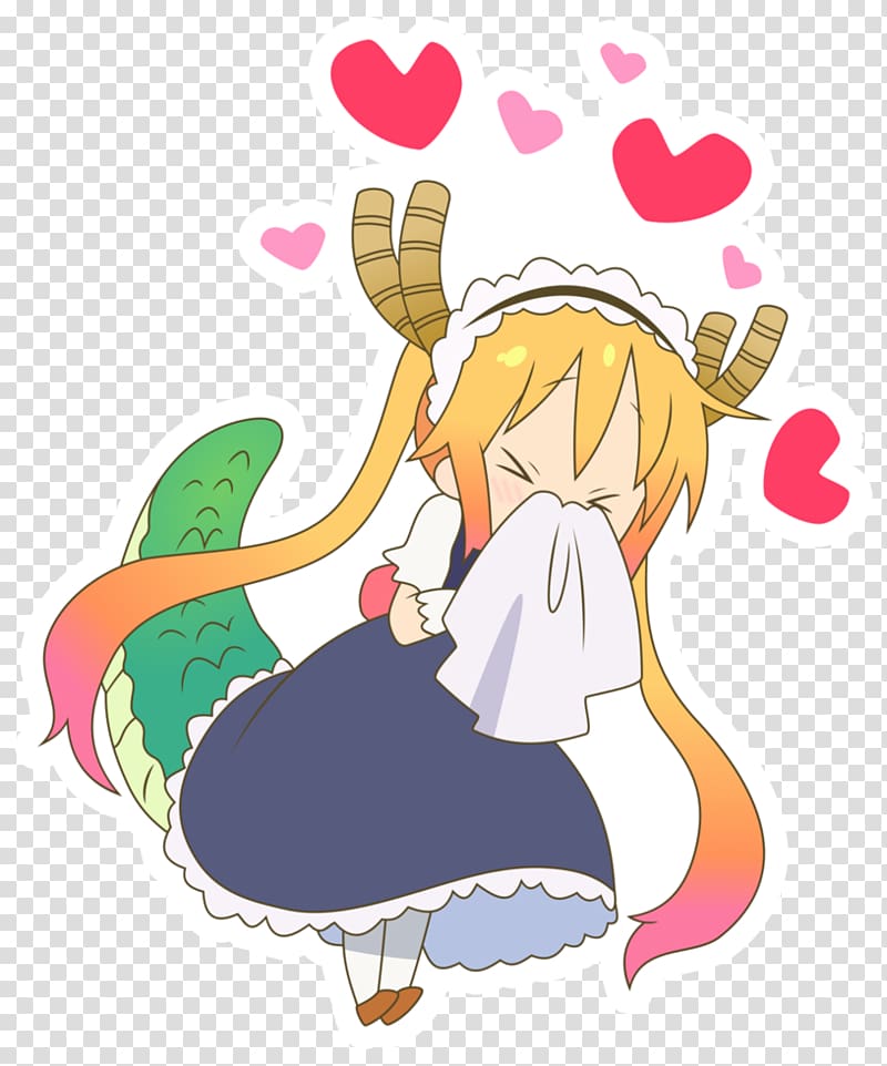 Miss Kobayashi's Dragon Maid Chibi Anime Kamuy, Chibi transparent background PNG clipart