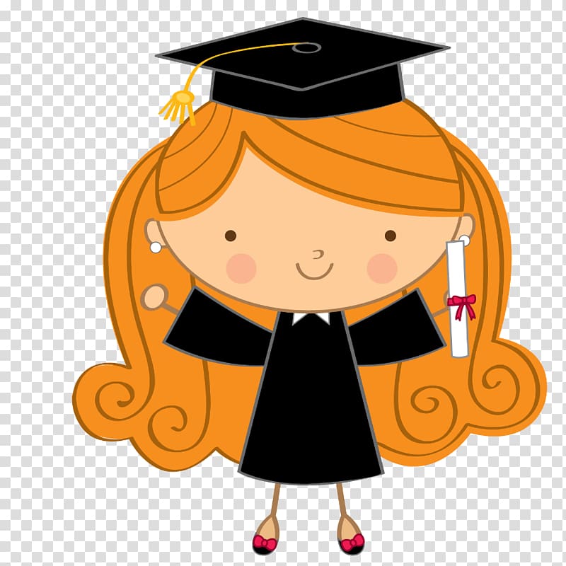 girl wearing graduation toga , Graduation ceremony Drawing Diploma School , graduate girl transparent background PNG clipart