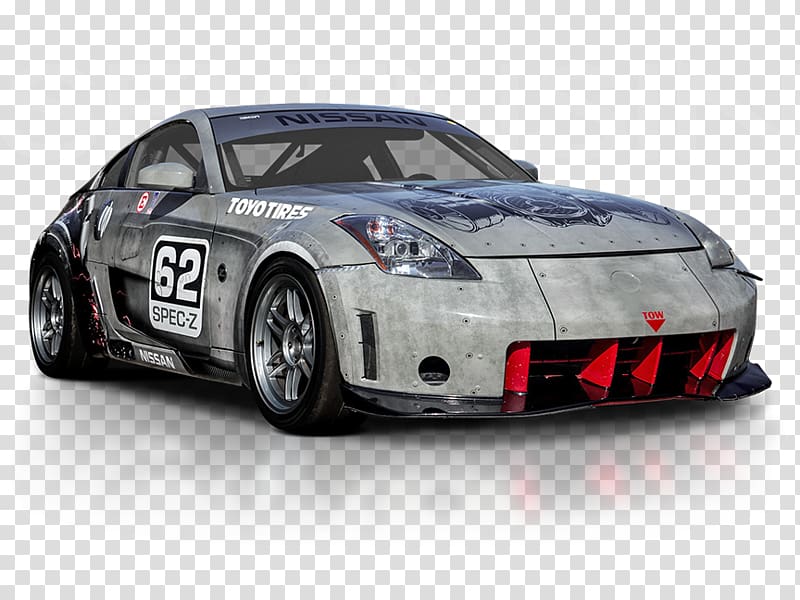 Fifth Generation Nissan Z-car (Z33) Sports car Seven deadly sins, car transparent background PNG clipart