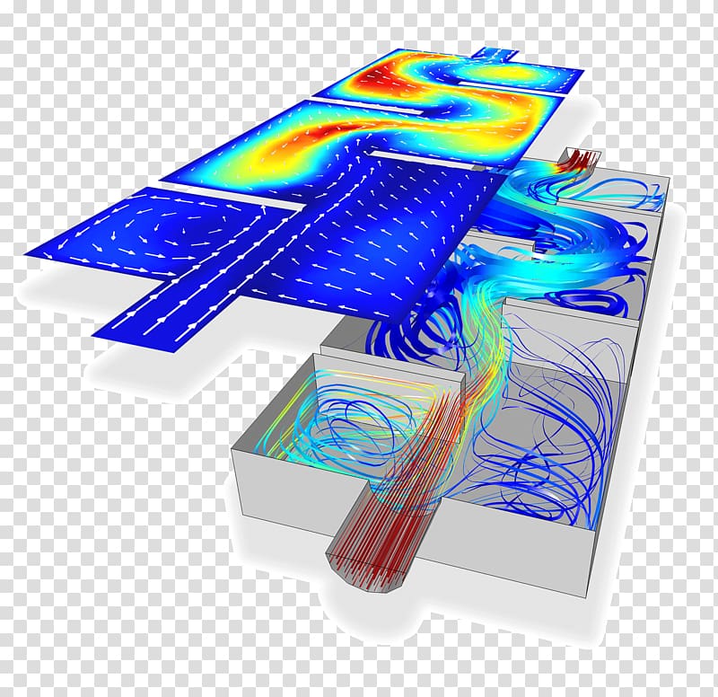 Computational fluid dynamics CFD Module COMSOL Multiphysics, dynamic water transparent background PNG clipart