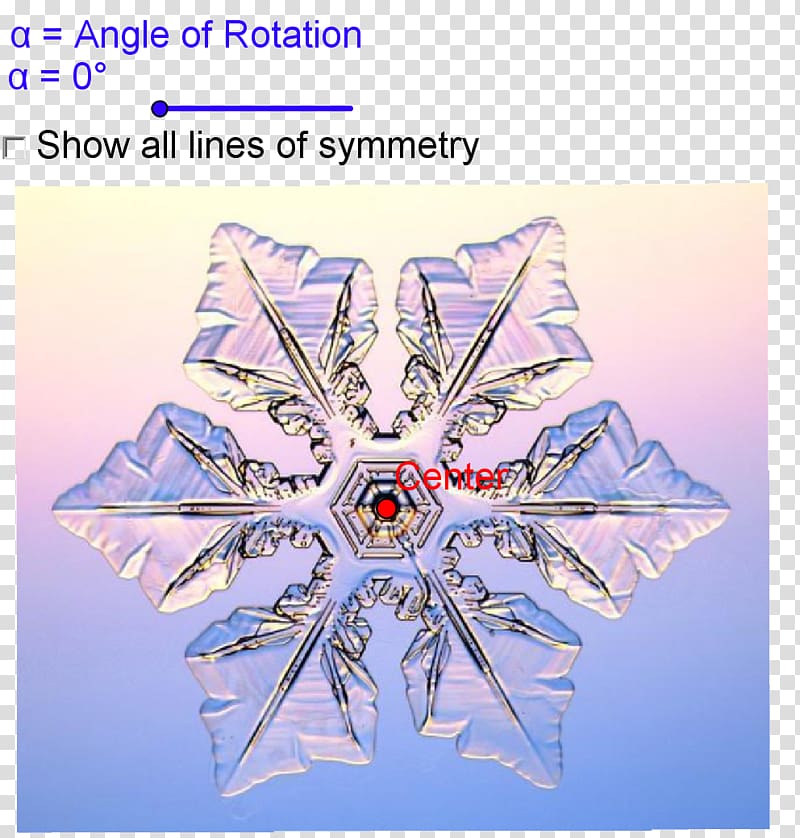 Snowflake Dendrite Shape Microscope Hexagon, symmetrical lines transparent background PNG clipart