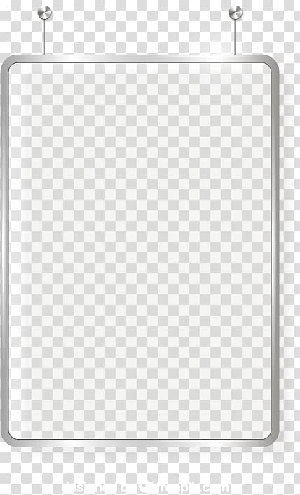 gray metal frame , Billboard Glass Advertising, Exquisite glass blank billboard material transparent background PNG clipart
