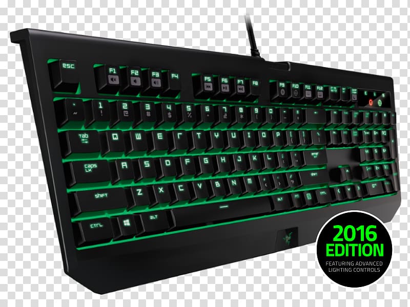 Computer keyboard Razer BlackWidow Ultimate Stealth (2016) Razer BlackWidow Ultimate (2016) Razer BlackWidow Ultimate (2014) Gaming keypad, blackwidow transparent background PNG clipart