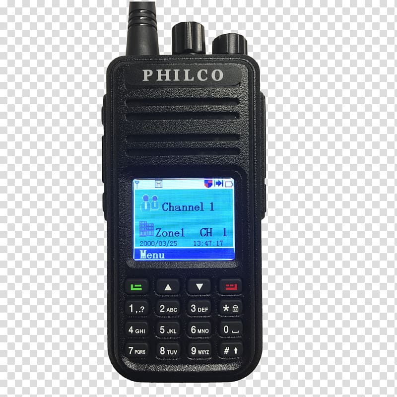 Telephone Walkie-talkie Two-way radio Digital mobile radio, radio transparent background PNG clipart
