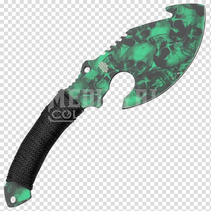 Hunting & Survival Knives Battle axe Knife Blade, Zombie Skull transparent background PNG clipart