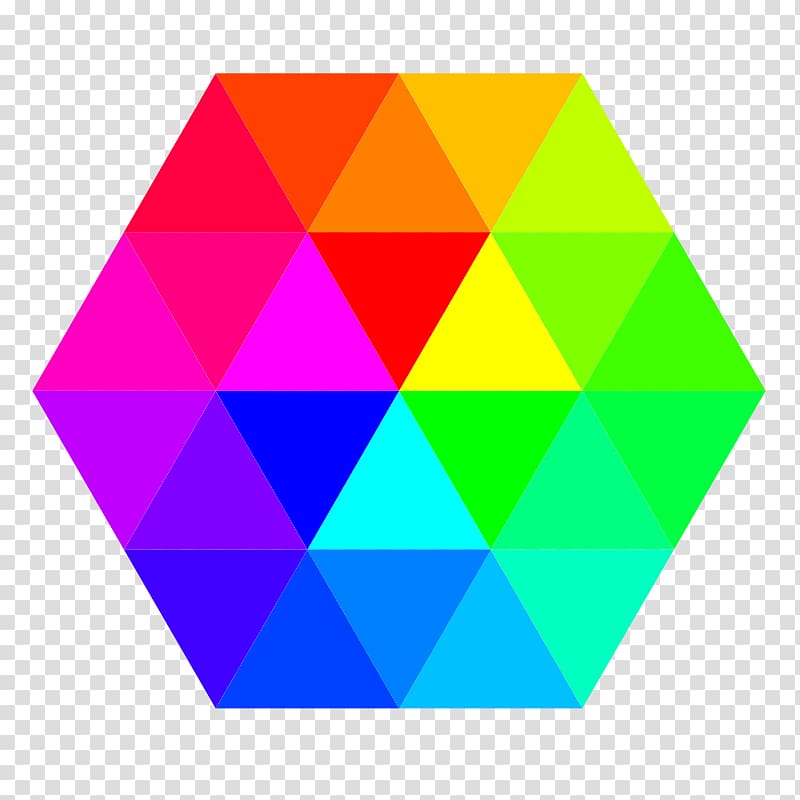 Hexagon Color Triangle Pentagon , colored hexagon transparent background PNG clipart