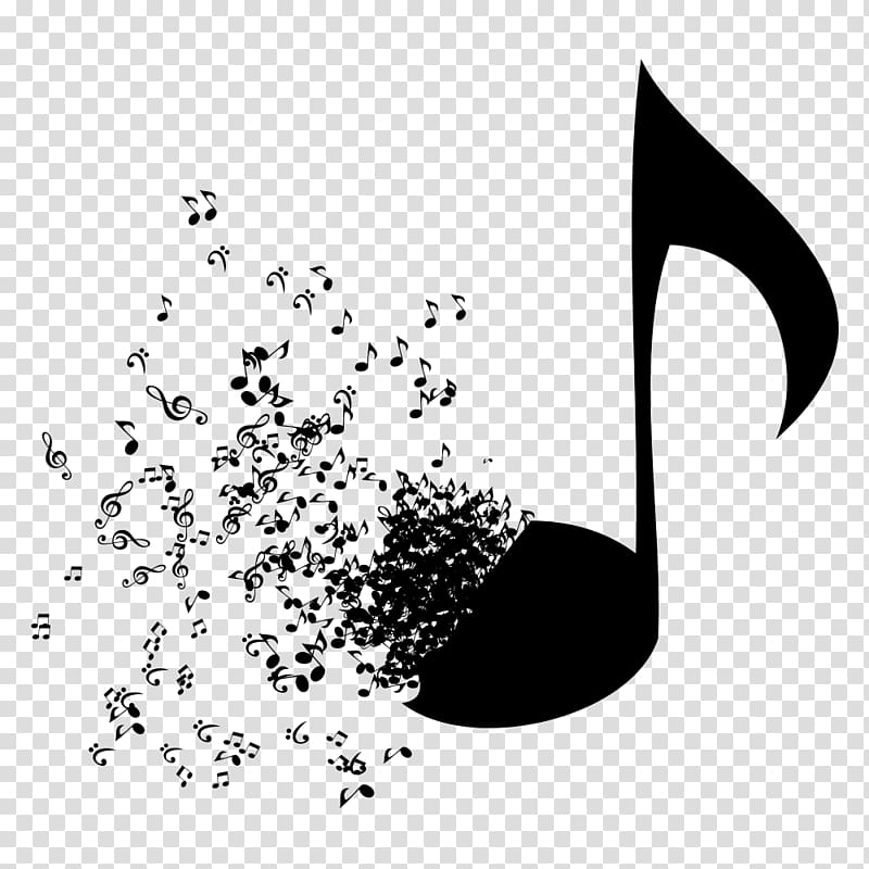 Absolute music Musical note Illustration, Fragmentation notes transparent background PNG clipart