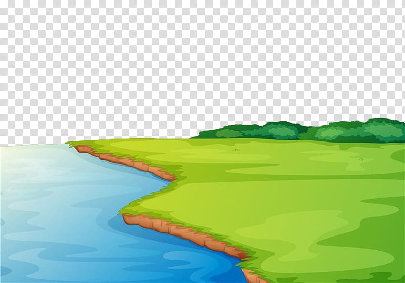 hand painted river water transparent background PNG clipart