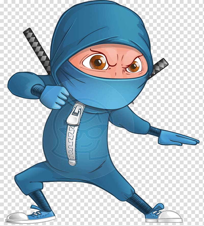 Cartoon Ninja Character Animation, Ninja transparent background PNG clipart