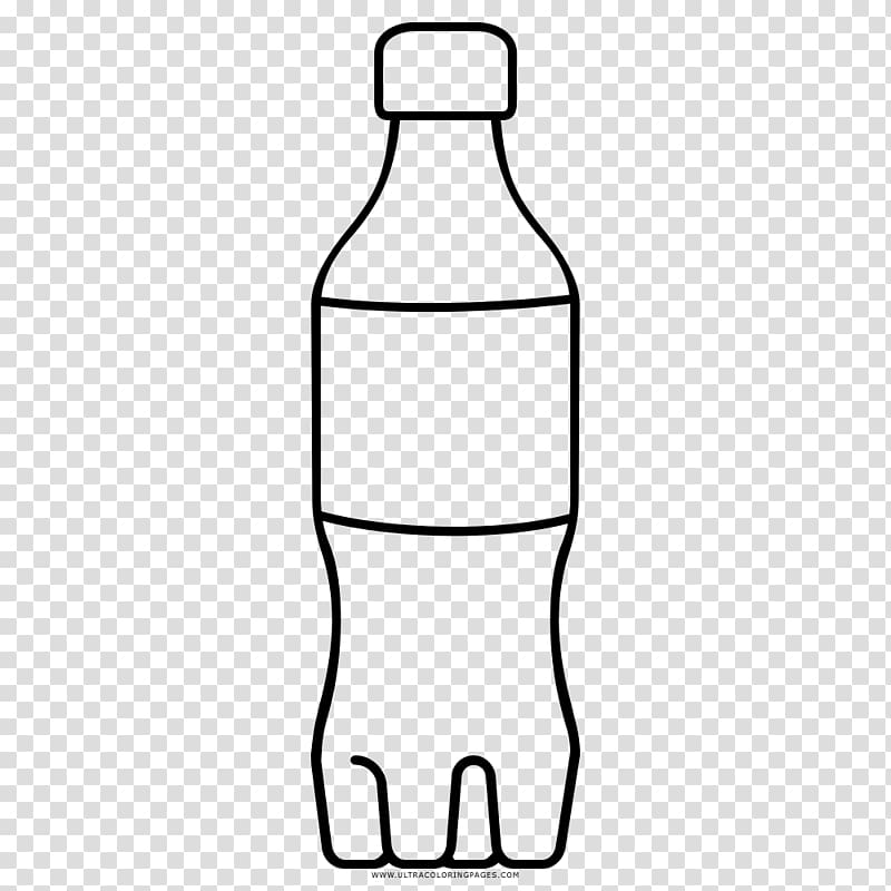 Water Bottles Line art Coloring book , print transparent background PNG clipart