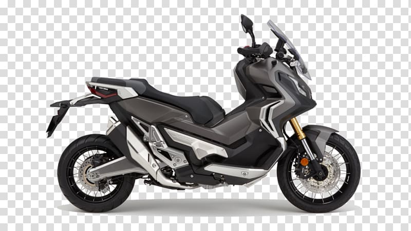 Honda Motor Company Motorcycle ホンダ・X-ADV Scooter Dual-clutch transmission, people riding bikes thru town transparent background PNG clipart