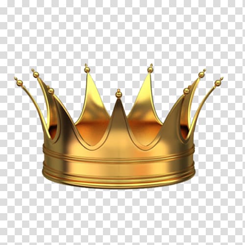 gold crown , Crown Gold 3D computer graphics, Pure Gold Crown material transparent background PNG clipart