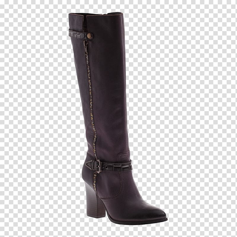 Knee-high boot High-heeled shoe Thigh-high boots, metal zipper transparent background PNG clipart