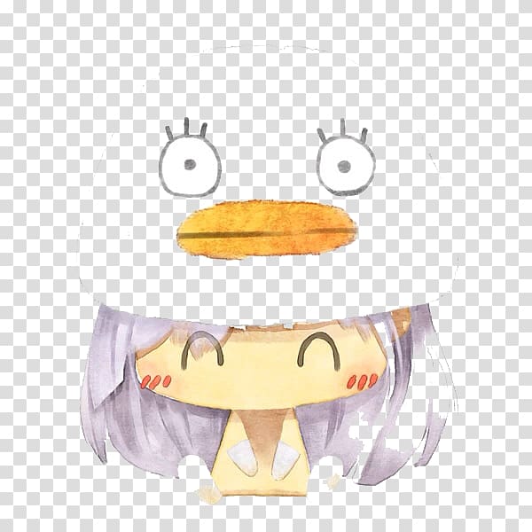 Hello Kitty Cuteness Kavaii Illustration, Duck headgear transparent background PNG clipart