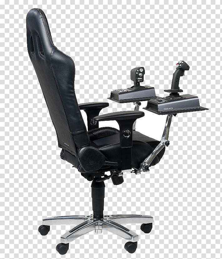 Office & Desk Chairs Joystick Game Controllers Flight simulator, joystick transparent background PNG clipart