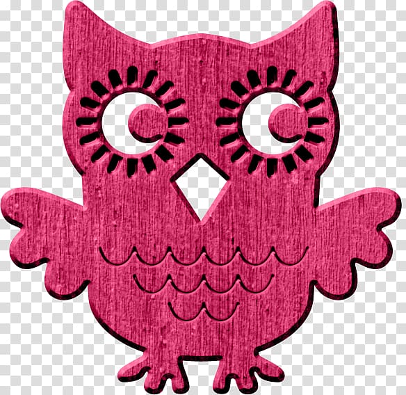 Owl Paper Bird Digital scrapbooking, pink owl transparent background PNG clipart