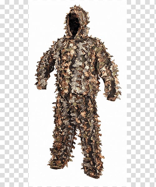 Ghillie Suits Military camouflage Hunting, suit transparent background PNG clipart