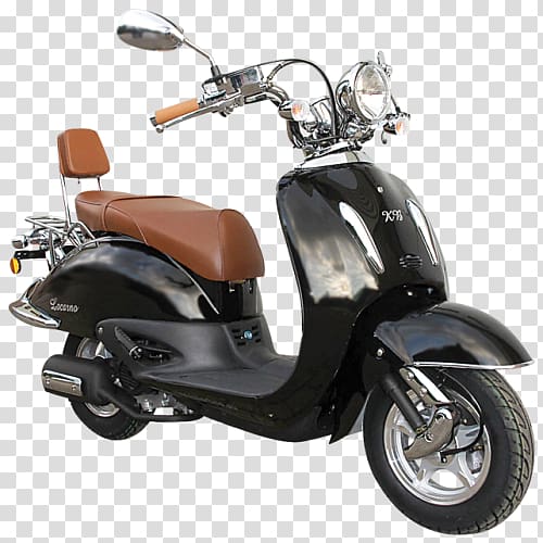 Motorized scooter Motorcycle accessories SYM Motors, retro scooter transparent background PNG clipart