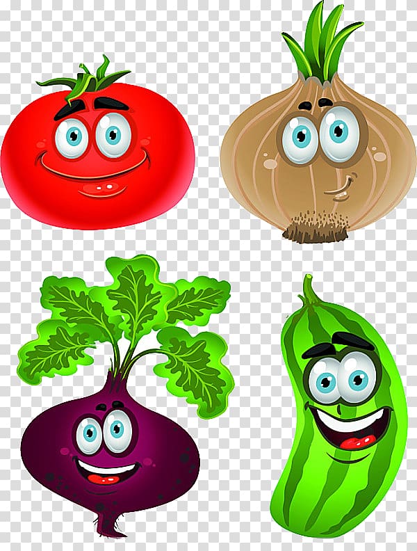Vegetable Cartoon Drawing , Cartoon onion tomato vegetables transparent  background PNG clipart | HiClipart