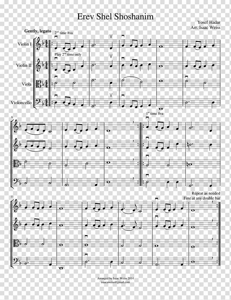 Sheet Music String quartet Cello Violin Nothing Else Matters, sheet music transparent background PNG clipart
