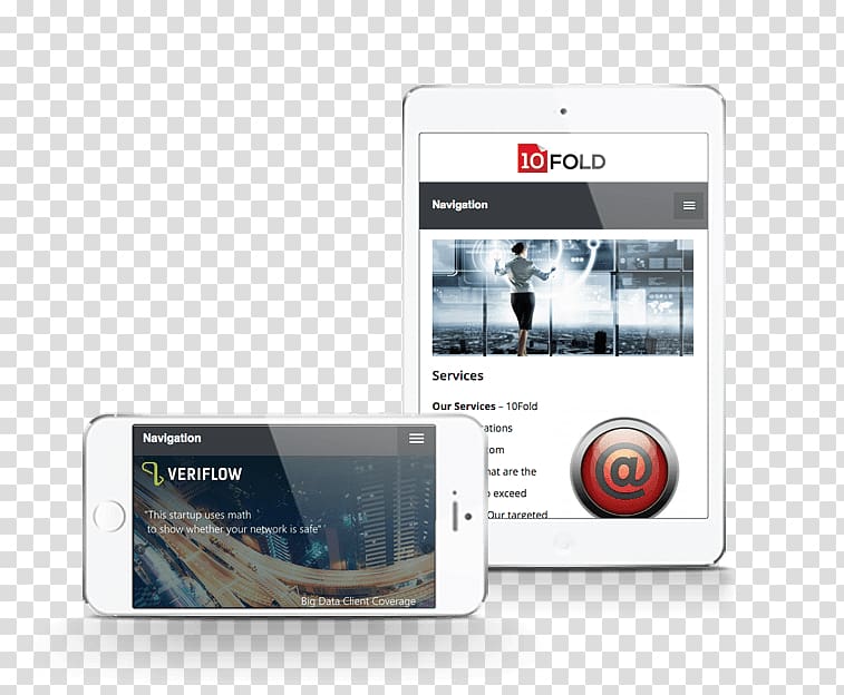 Responsive web design Smartphone, 3 Fold transparent background PNG clipart