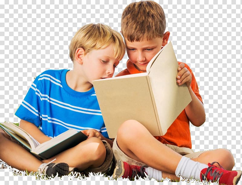two boys reading books, Child Reading Education Learning Book, kids transparent background PNG clipart