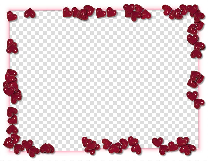 Red and white hearts frame , Heart Frames Computer Icons , Frame