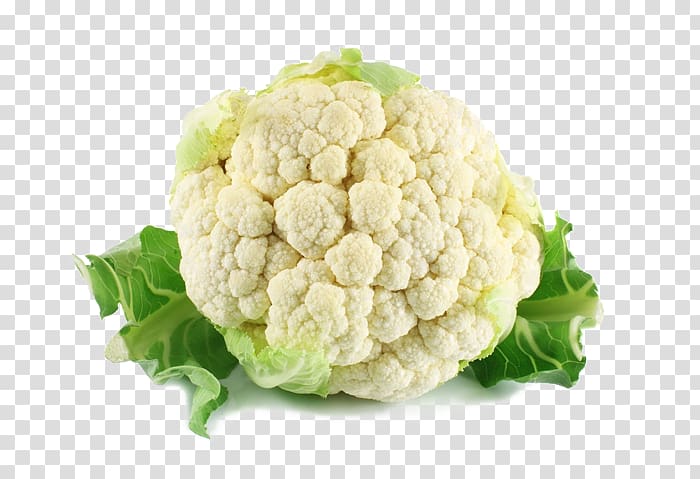 Cauliflower Vegetarian cuisine Cruciferous vegetables Food, cauliflower transparent background PNG clipart