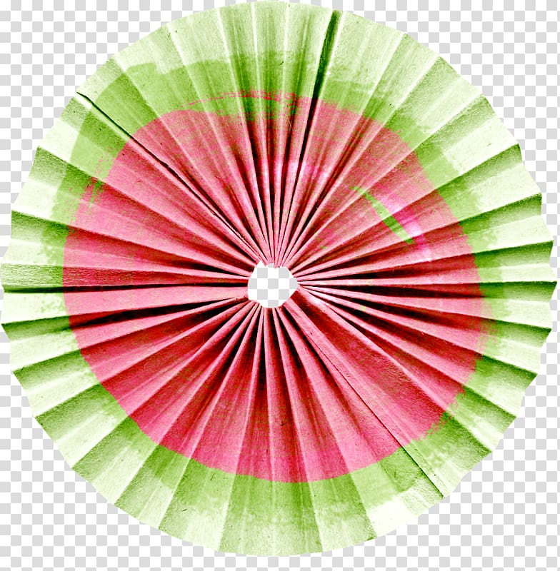 Paper Tomato Watermelon Kiwifruit, Paper fan transparent background PNG clipart
