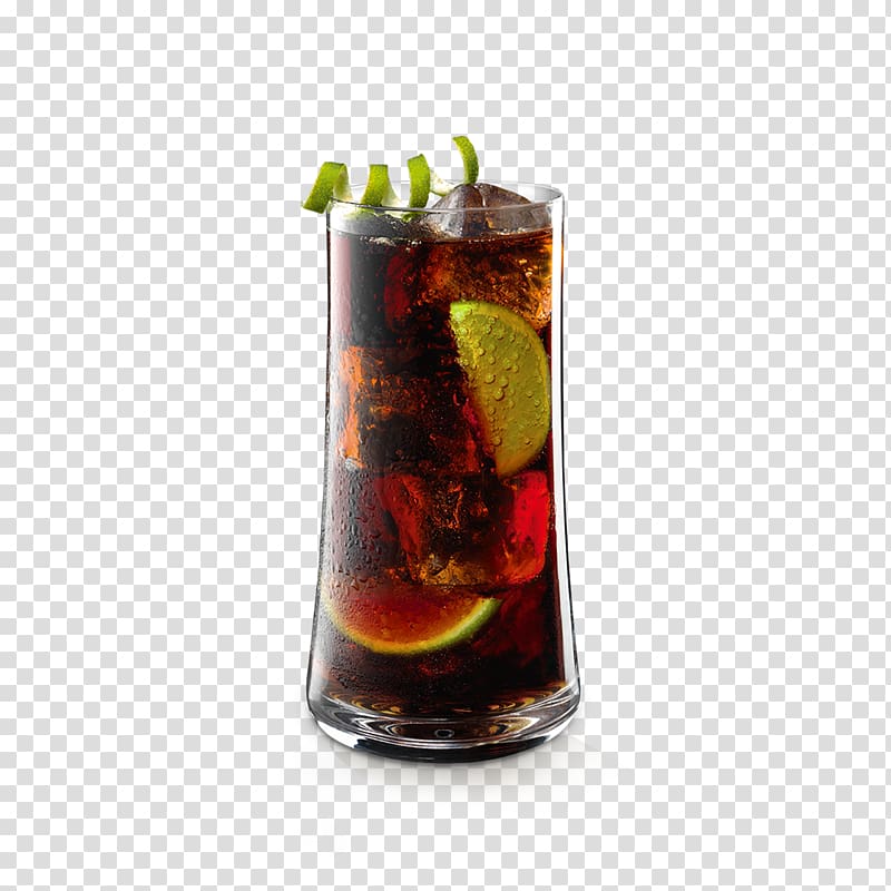 Rum and Coke Cocktail garnish Sea Breeze Black Russian, cocktail transparent background PNG clipart