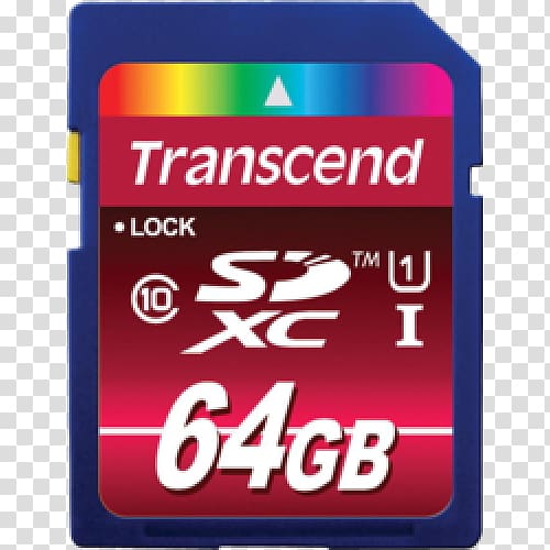 SDXC Secure Digital Flash Memory Cards Transcend Information SDHC, others transparent background PNG clipart
