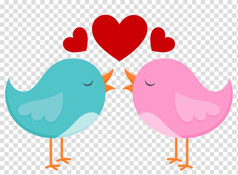 two green and pink birds illustration, Wedding invitation Valentine\'s Day Love , love birds transparent background PNG clipart