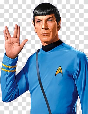 Star Trek Spock, Leonard Nimoy Vulcan Salute transparent background PNG clipart