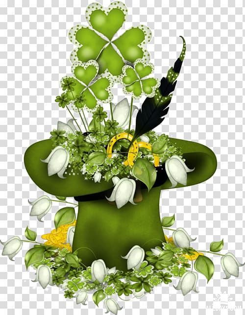 Saint Patrick's Day Floral design Holiday Party, saint patrick's day transparent background PNG clipart