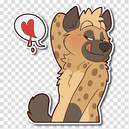 Lion Spotted hyena Sticker Telegram, lion transparent background PNG clipart