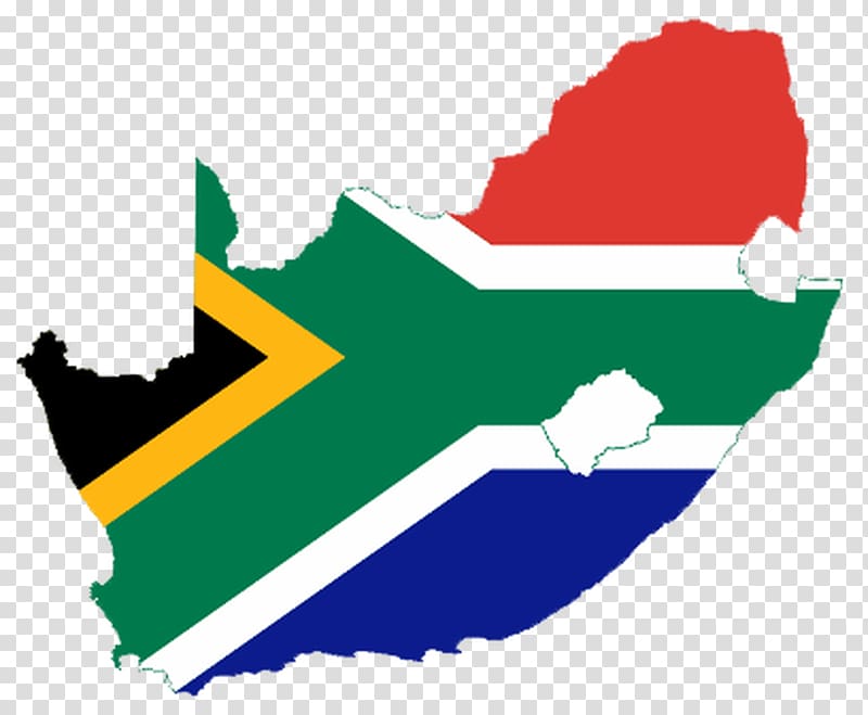 Flag of South Africa Blank map, map transparent background PNG clipart