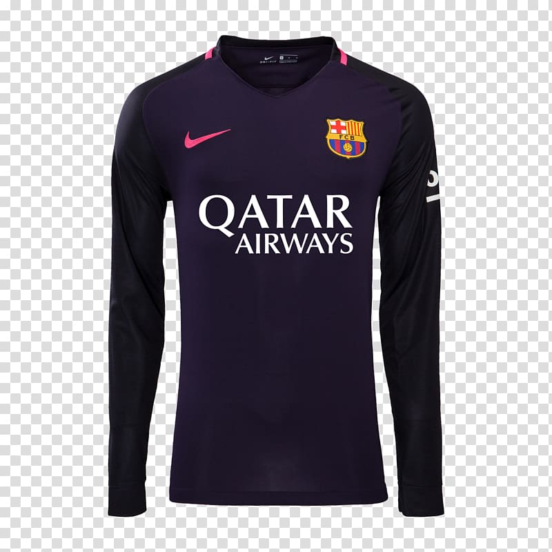 T-shirt Jersey FC Barcelona Sleeve Historia del uniforme del Fútbol Club Barcelona, T-shirt transparent background PNG clipart