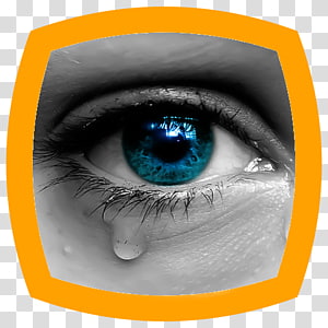 sketch of an eye with tears clipart